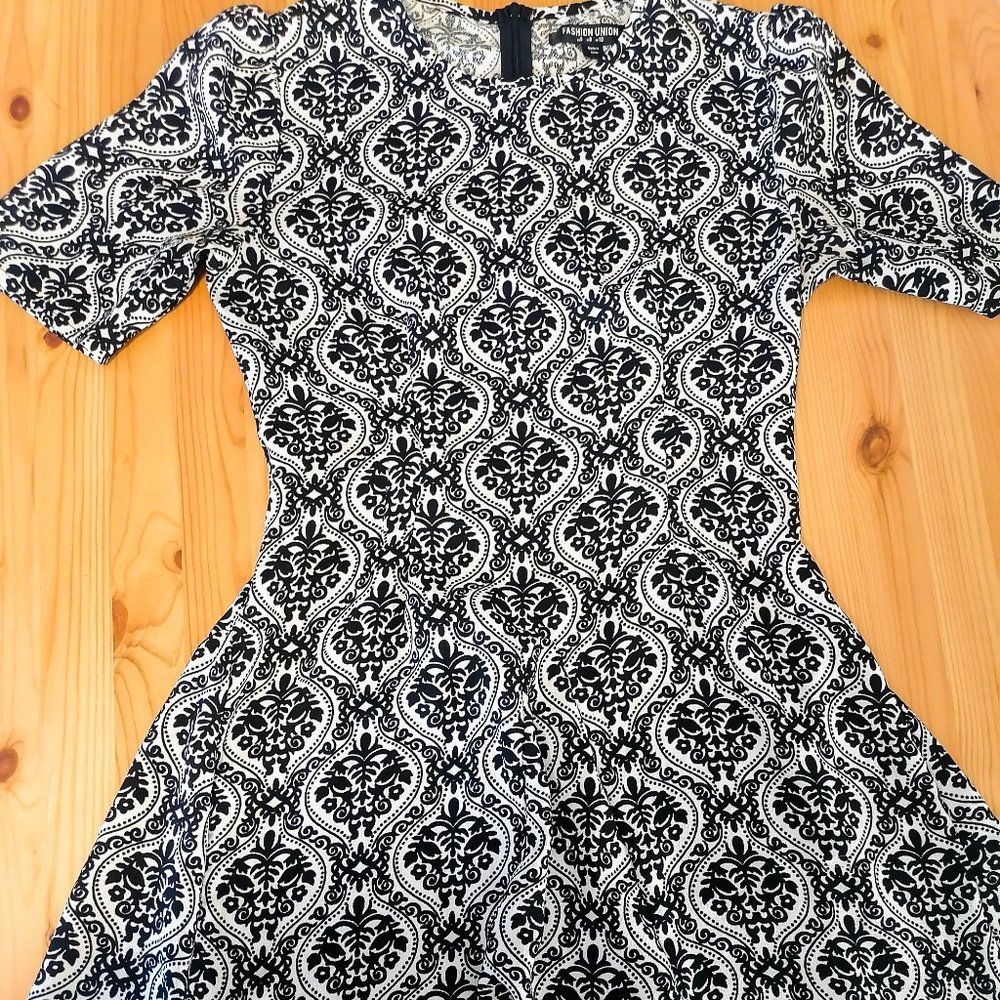 Vintage Pattern Dress Fashion Union